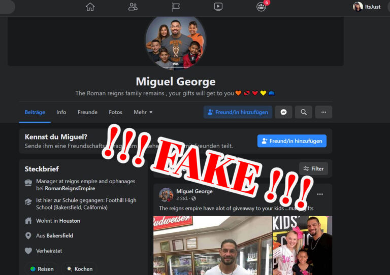 Theromanreignsempire Attention FB Scammer Alert
